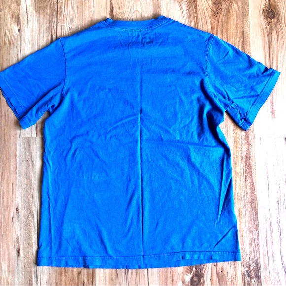 NIKE JUST DO IT Swoosh Tee Shirt Blue Large Boy’s - Picture 2 of 15